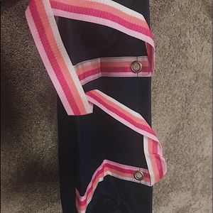 Large utility tote navy pop brand new